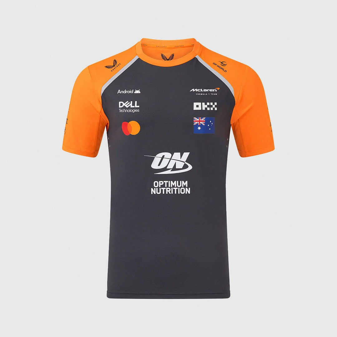Mclaren F1 Team 2025 Oscar Piastri Driver T-Shirt Anthracite