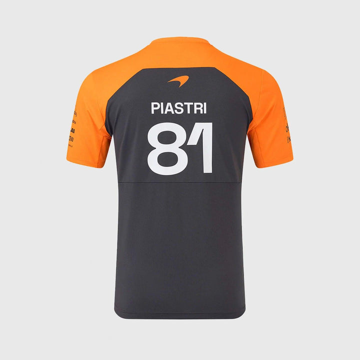 Mclaren F1 Team 2025 Oscar Piastri Driver T-Shirt Anthracite
