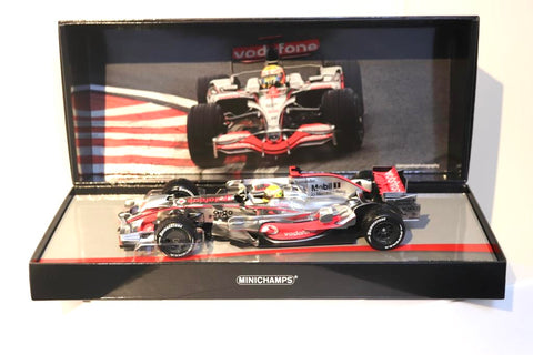 McLaren MP4/23 - Lewis Hamilton 2008 F1 Model Car World Champion Brazilian GP - 1/43 & 1/18  Minichamps