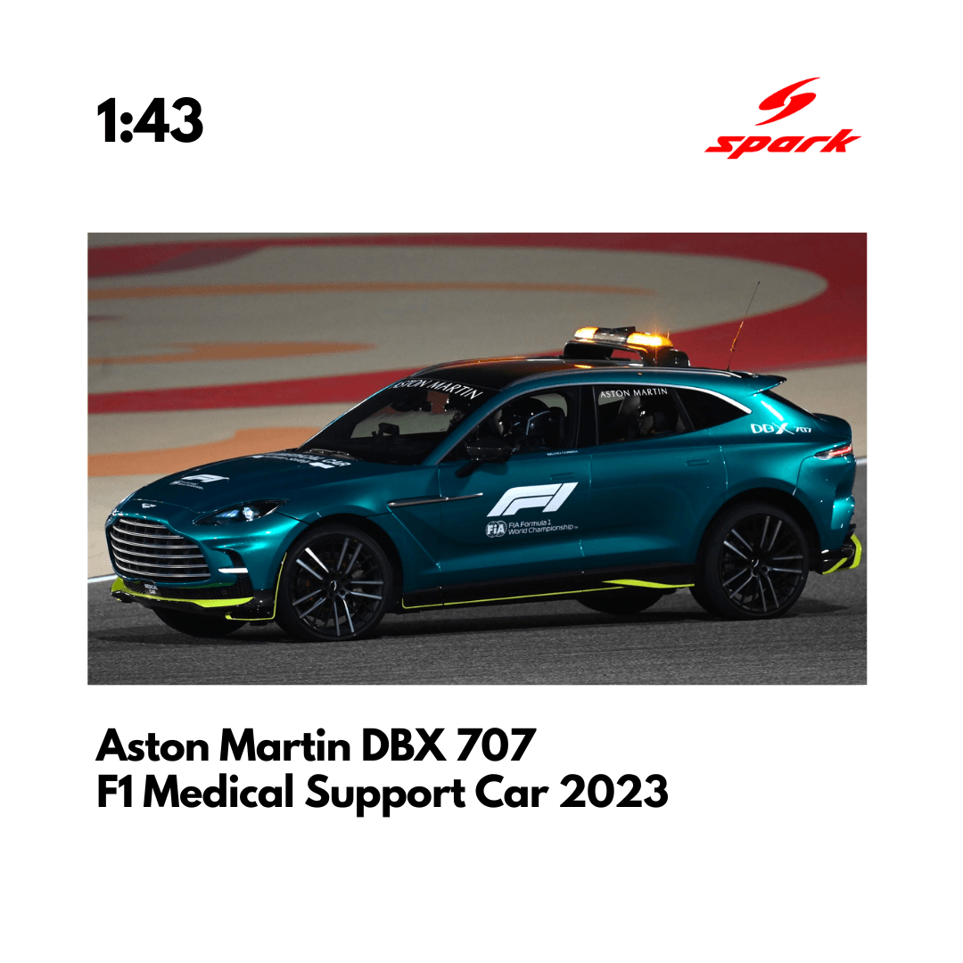 Aston Martin DBX 707 - Medical support car - F1 2023 Model Car - Spark Model