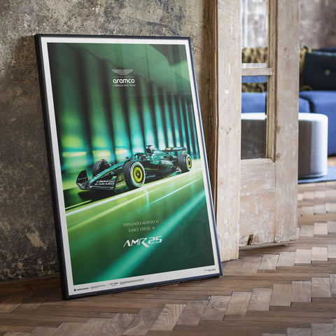 Aston Martin Aramco F1™ Team | AMR25 2025 | Fernando Alonso & Lance Stroll | Automobilist Poster