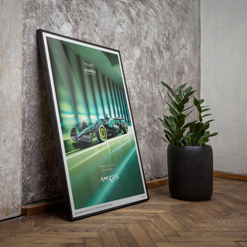 Aston Martin Aramco F1™ Team | AMR25 2025 | Fernando Alonso & Lance Stroll | Automobilist Poster
