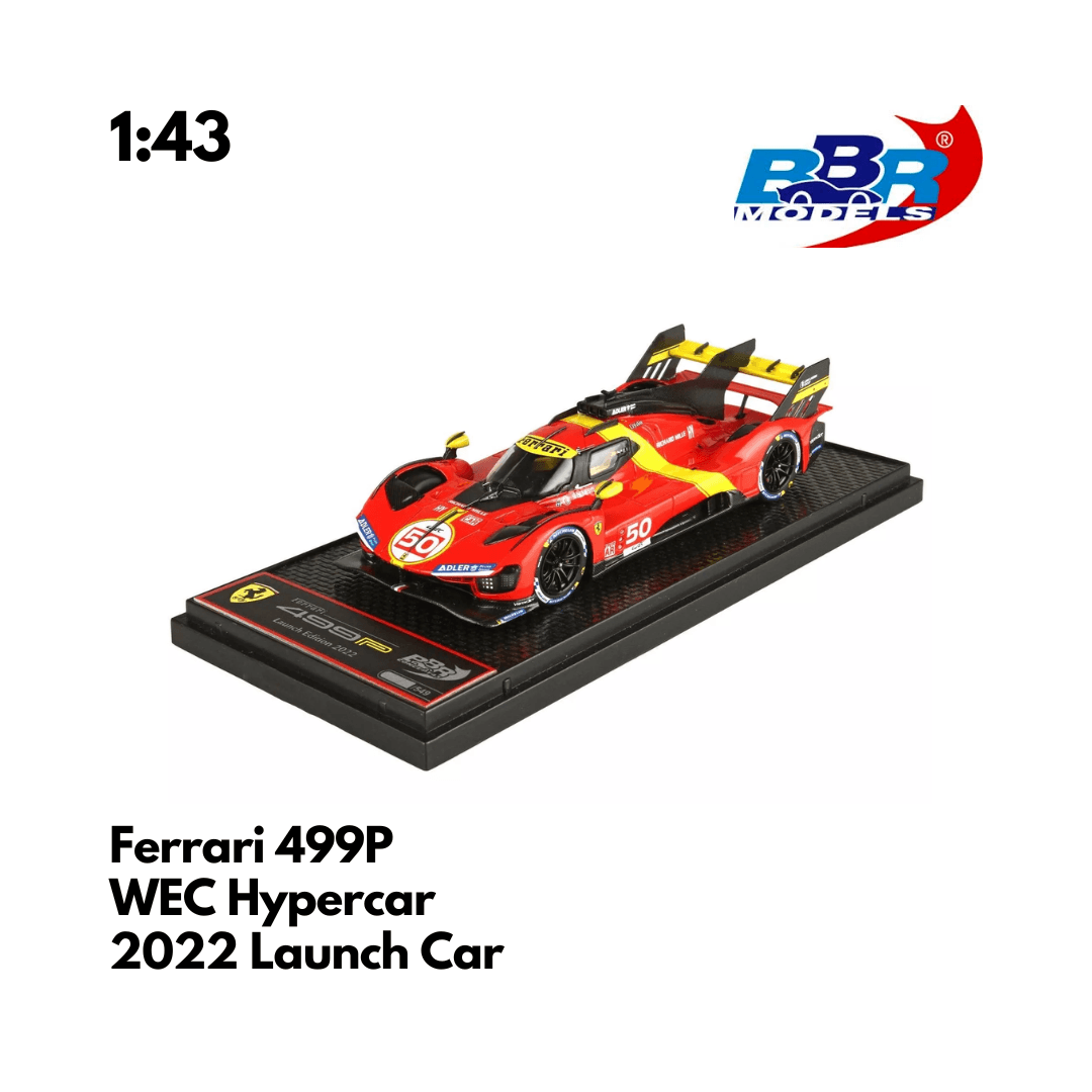 Ferrari 499P LMH 2022 Launch Car WEC Hypercar Model Car Scale 1/18 & 1/43 By BBR