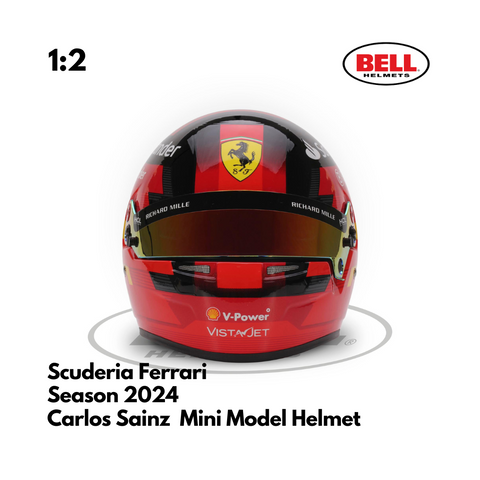 Carlos Sainz 2024 Scuderia Ferrari - BELL 1:2 Mini Model Helmet