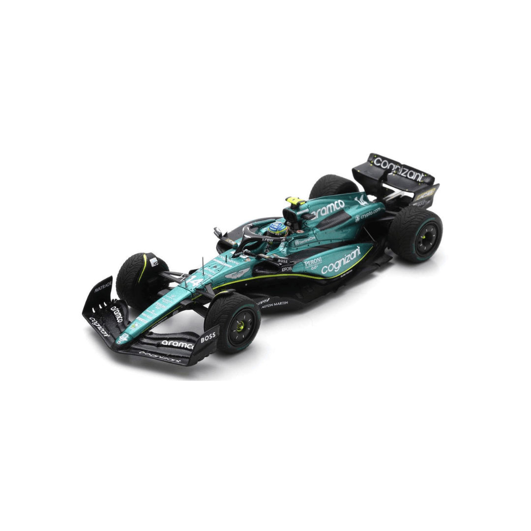 Aston Martin AMR23 - 2023 F1 Model Car Fernando Alonso 2nd Monaco GP - Spark Model