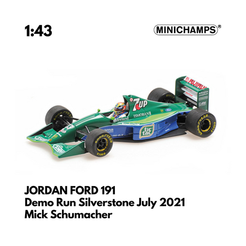 Jordan Ford 191 - Mick Schumacher -  Demo Run Silverstone July 2021 - Minichamps Model Car