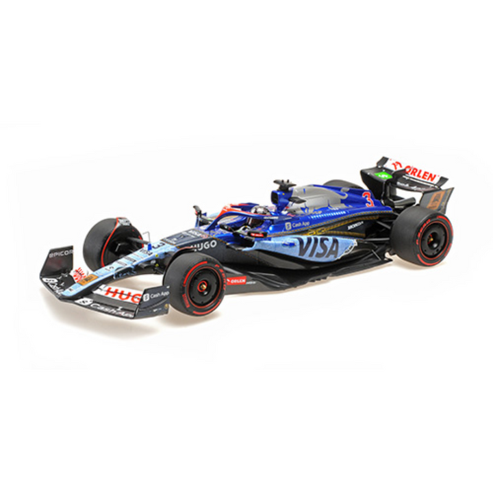 Daniel Ricciardo LAST RACE - Visa Cash App RB VCARB 01 - Singapore GP 2024 Special Livery Model Car - Minichamps
