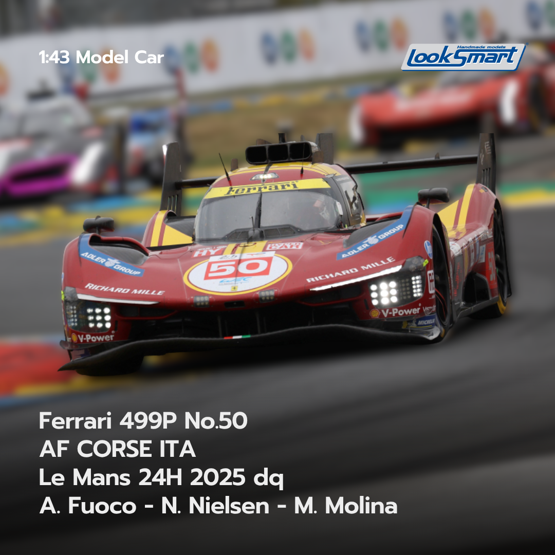 Ferrari 499P No.50 AF CORSE ITA Le Mans 24H 2025 - Looksmart 1:43 Model Car