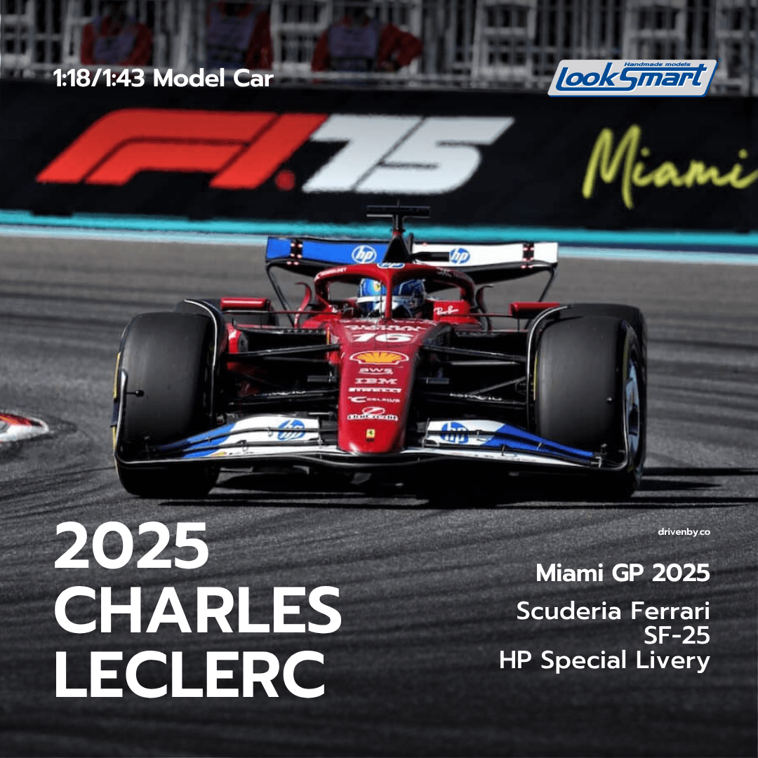 Charles Leclerc - Scuderia Ferrari SF-25 Miami GP 2025 HP Special Livery - Looksmart F1 Model Car