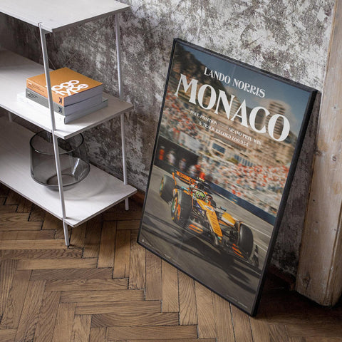 Lando Norris Monaco GP™ 2025 Winner – Pole Position & Track Record Automobilist Poster