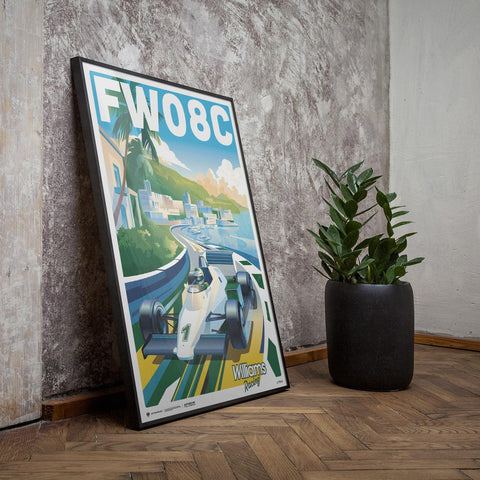 Williams Racing FW08C - Monaco 1983 - Riviera Racer - Automobiilist Poster