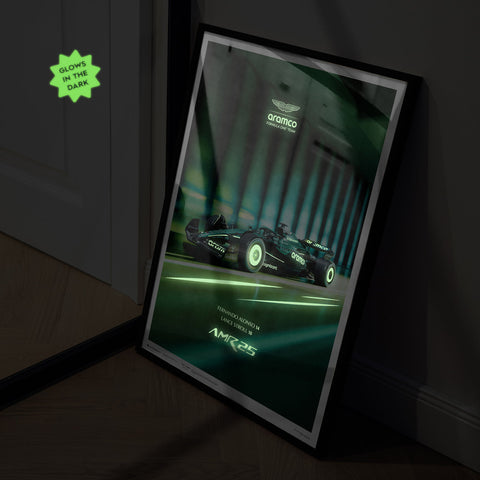 Aston Martin Aramco F1™ Team | AMR25 2025 | Fernando Alonso & Lance Stroll | Automobilist Poster