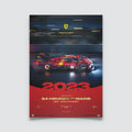 Ferrari 499P - 24h Le Mans Winners - 100th Anniversary - Embossed Edition - 2023 Automobilist Poster
