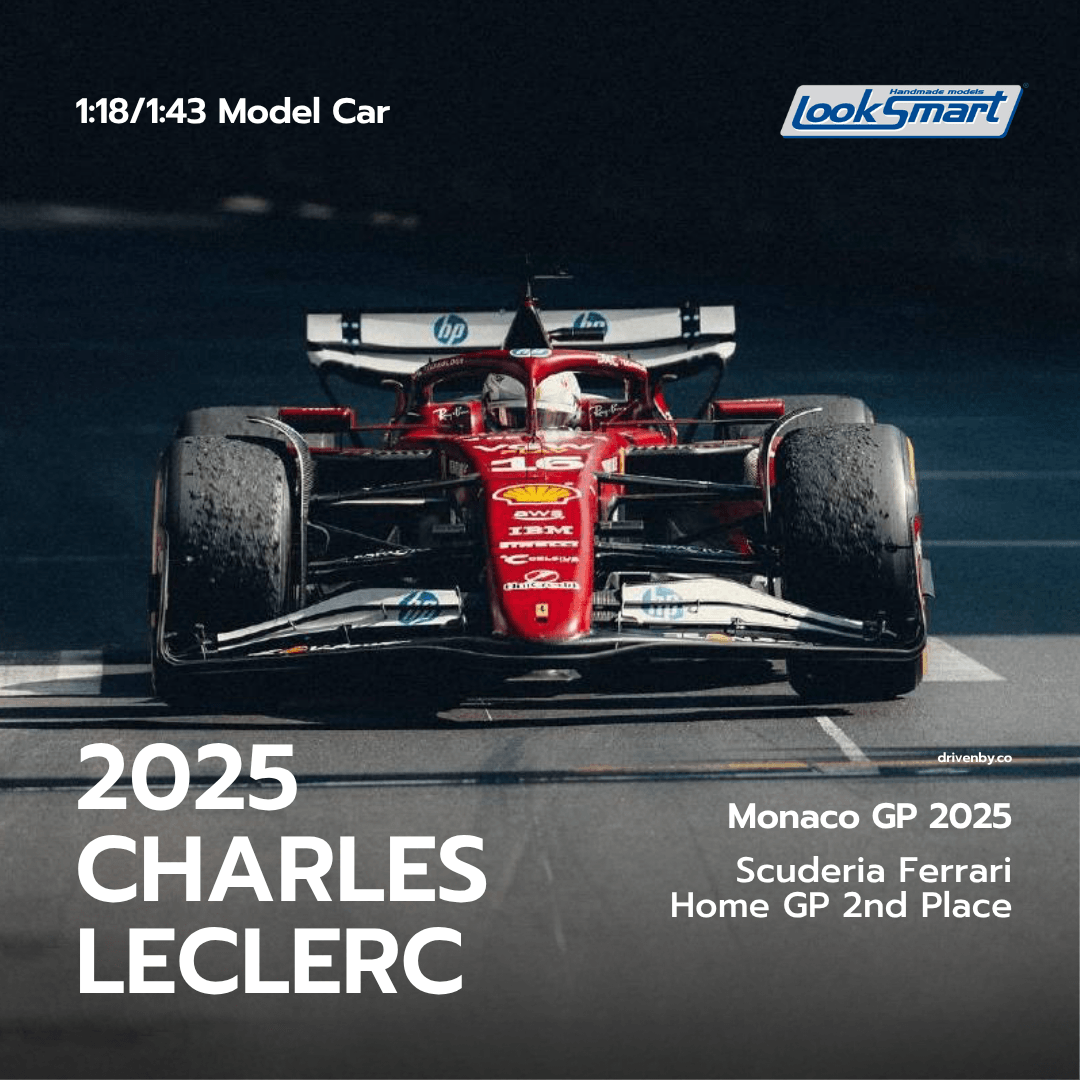 Charles Leclerc - Scuderia Ferrari SF-25 Monaco GP 2025 2nd Place - Looksmart F1 Model Car
