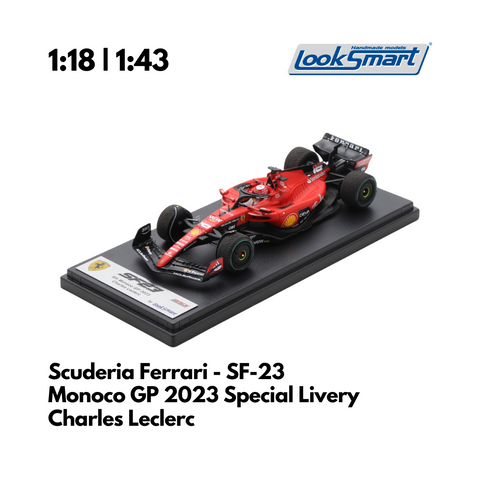 Scuderia Ferrari SF-23 Charles Leclerc Monaco GP 2023 F1 Looksmart Model Car