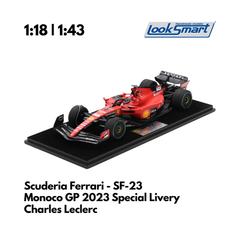 Scuderia Ferrari SF-23 Charles Leclerc Monaco GP 2023 F1 Looksmart Model Car