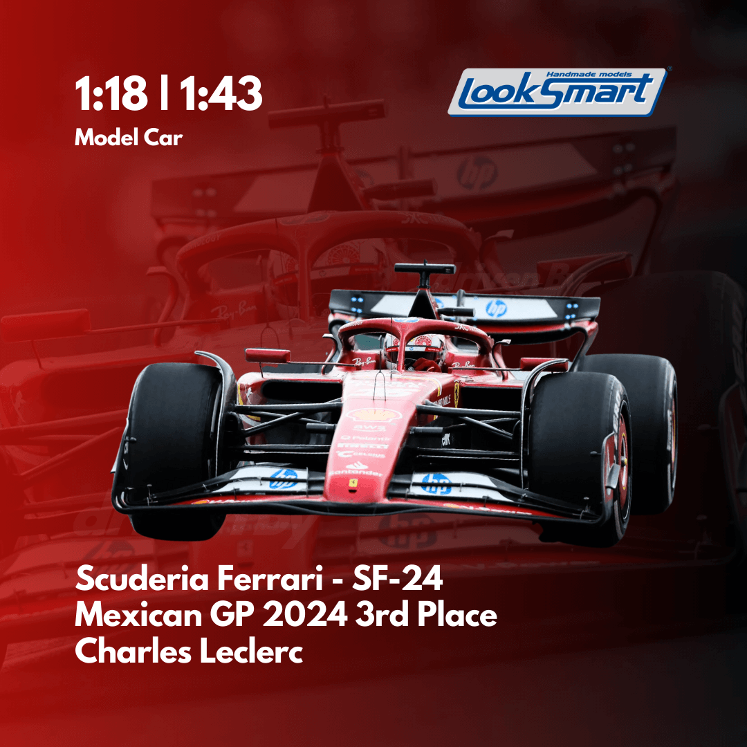 Charles Leclerc - Scuderia Ferrari SF-24 Mexican GP 2024 3rd Position - Looksmart F1 Model Car