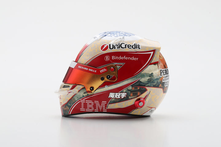 Zhou Guanyu Helmet Scuderia Ferrari F1 Season 2025 Helmet -  Looksmart 1:5 Helmet
