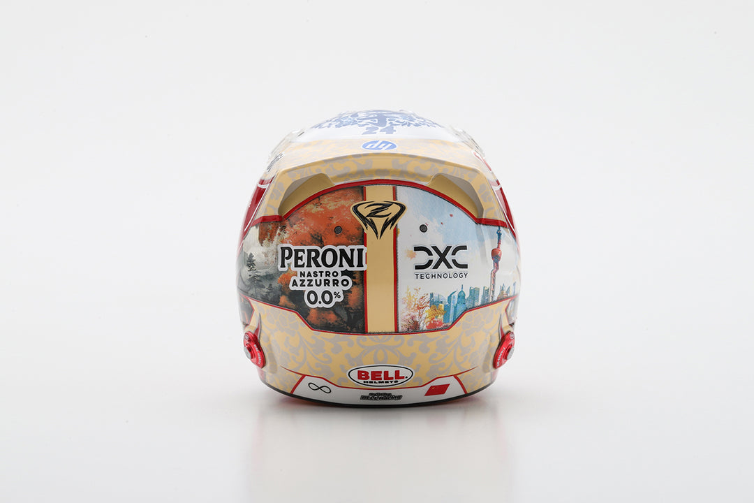 Zhou Guanyu Helmet Scuderia Ferrari F1 Season 2025 Helmet -  Looksmart 1:5 Helmet