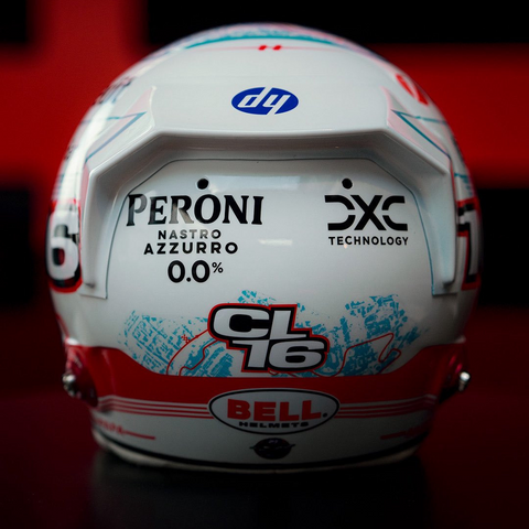 Charles Leclerc - Monaco GP 2025 Home GP Special Scuderia Ferrari F1 Helmet - 1/5 Proportion Looksmart Mini Helmet
