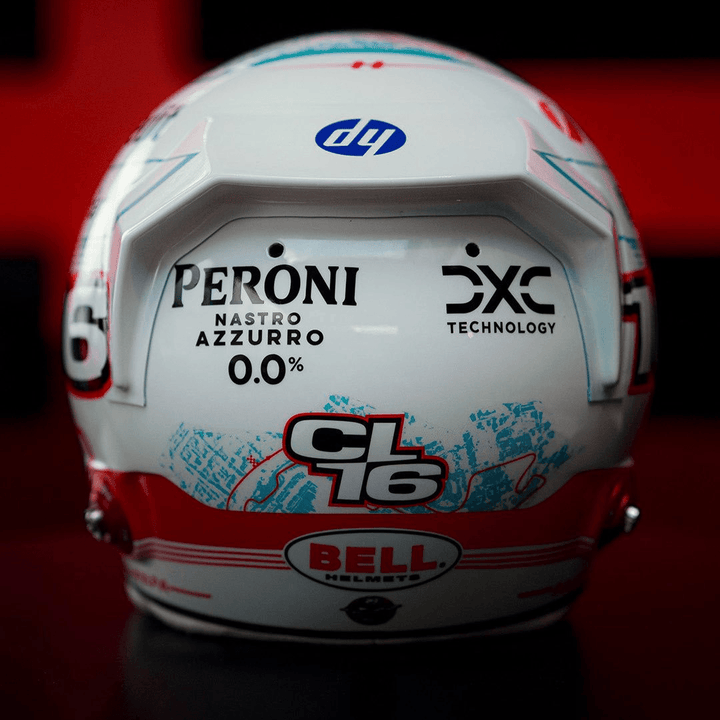 Charles Leclerc Helmet Monaco Home GP 2025 Special Scuderia Ferrari F1 Helmet - Looksmart 1:5 Helmet