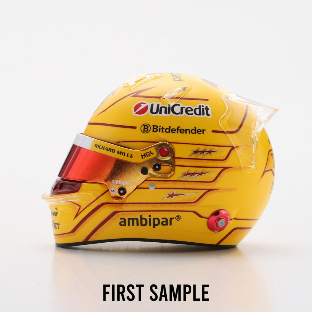 Lewis Hamilton Helmet Monaco GP 2025 Scuderia Ferrari F1 Helmet - Looksmart 1:5 Helmet