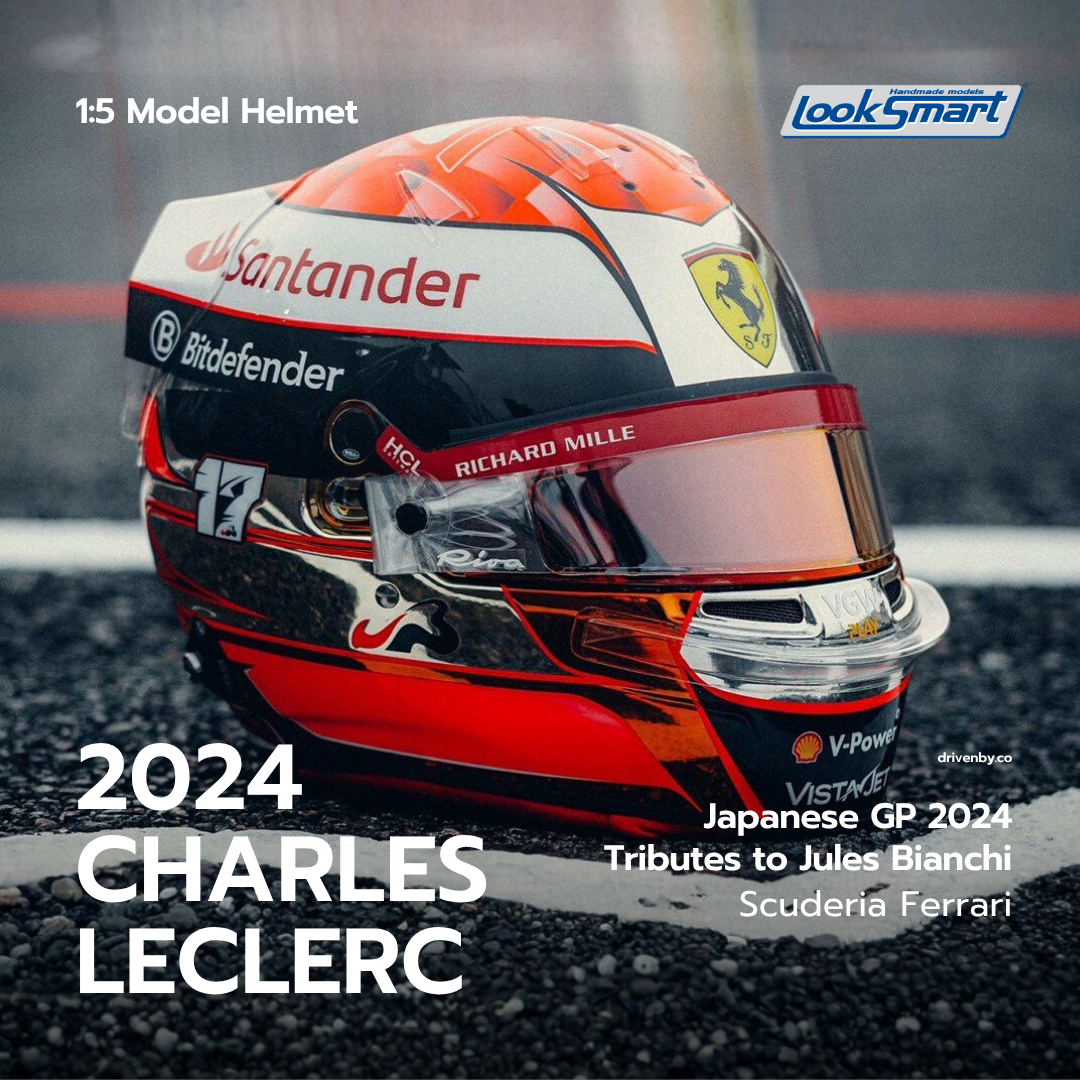 Charles Leclerc Japanese GP 2024 Special Helmet Tributes to