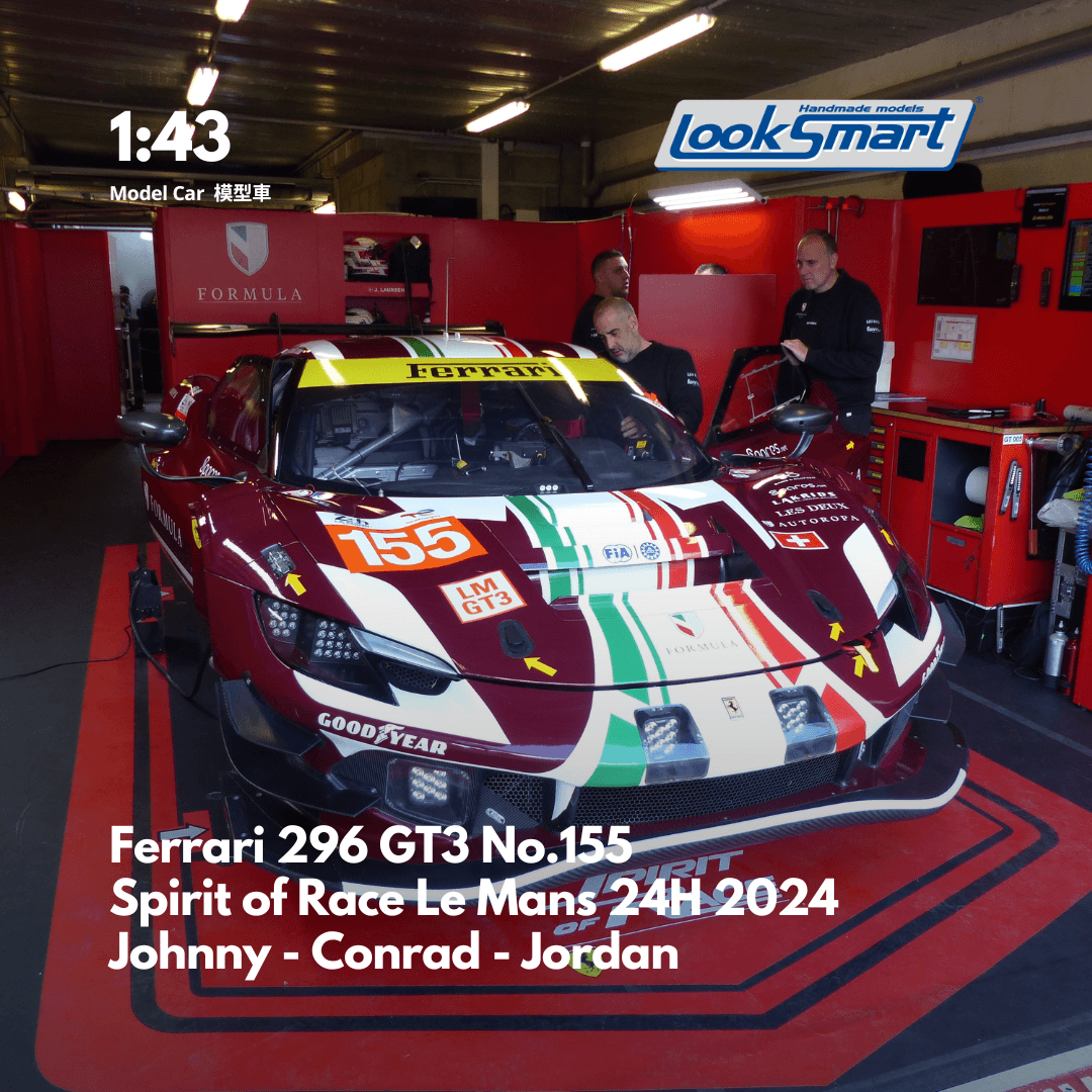 Ferrari 296 GT3 No.155 Spirit of Race Le Mans 24H 2024 - Model Car - Looksmart