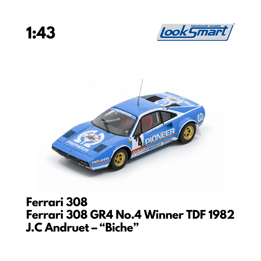 Ferrari 308 GR4 No.4 Winner TDF 1982 - 1:43 Looksmart Model Car