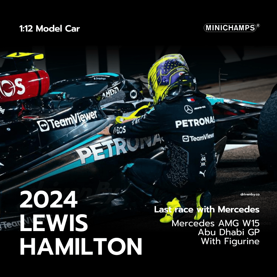 Lewis Hamilton – Abu Dhabi GP Mercedes AMG W15 With Figurine – Minichamps 1:12 Model Car