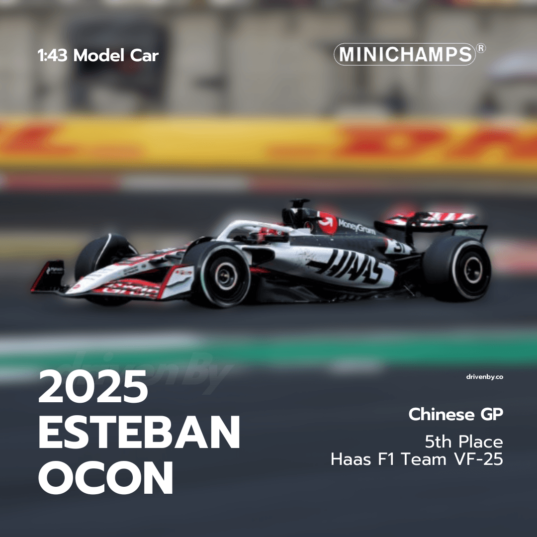 Esteban Ocon – Chinese GP 2025 Haas F1 Team VF-25 – Minichamps 1:43 Model Car