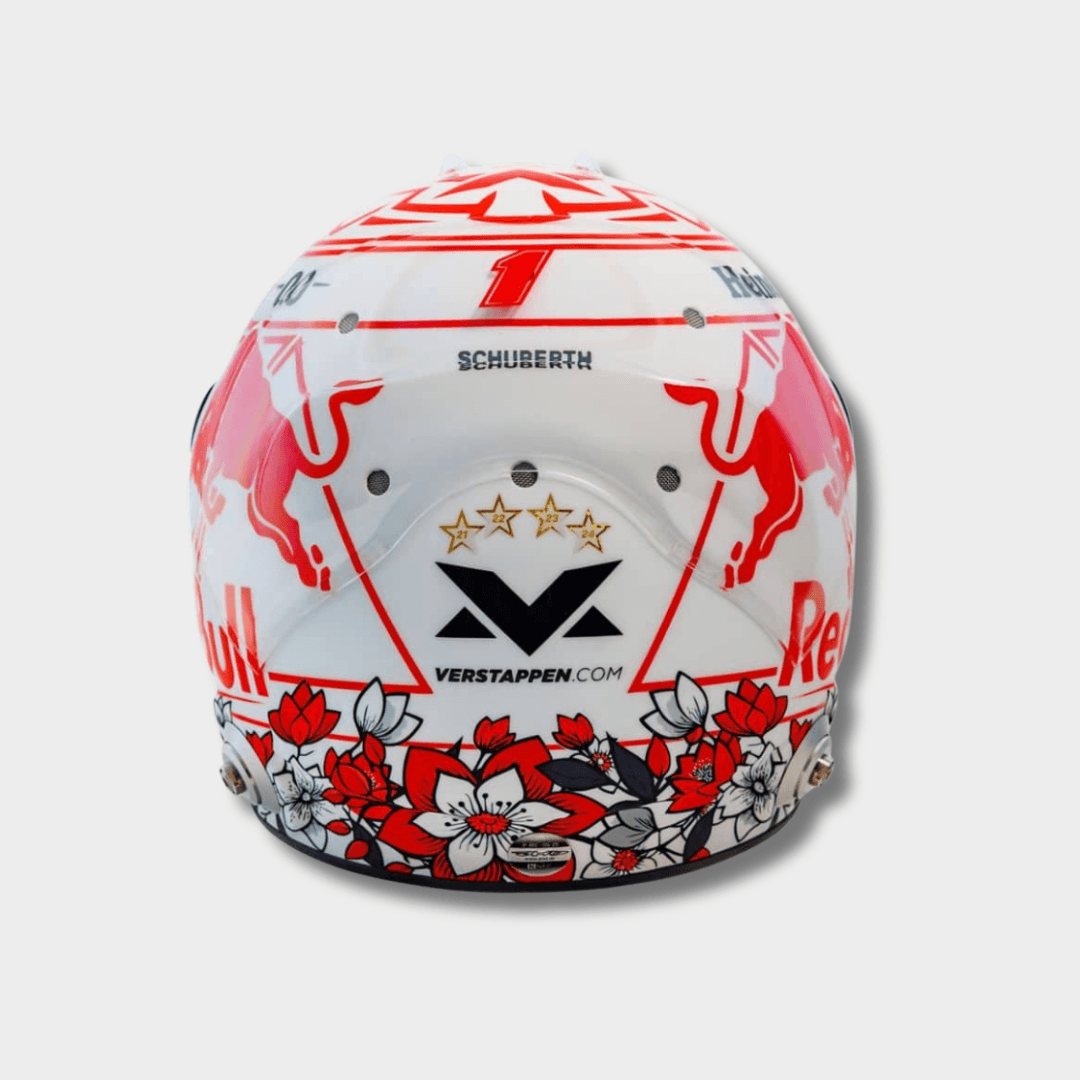 Max Verstappen Helmet Japanese GP 2025 - Oracle Red Bull Racing - 1/2 Schuberth Helmets Model