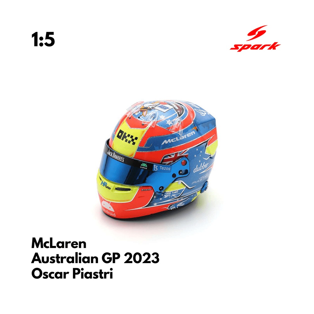 McLaren F1 1/5 Proportion Mini Helmet Oscar Piastri Australian GP 2023