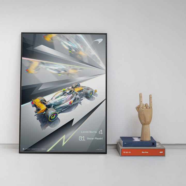 McLaren Formula 1 Team Chrome Livery – British Grand Prix 2025 | Official Automobilist Poster
