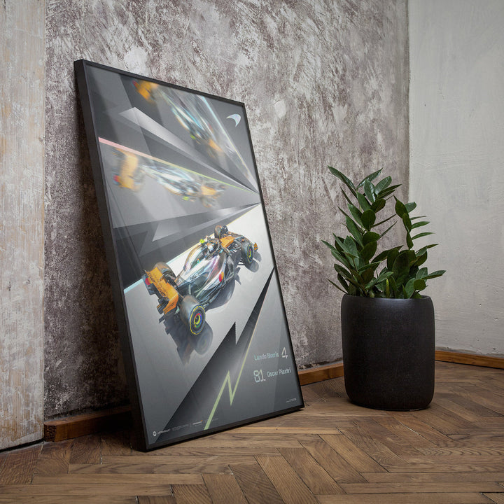 McLaren Formula 1 Team Chrome Livery – British Grand Prix 2025 | Official Automobilist Poster