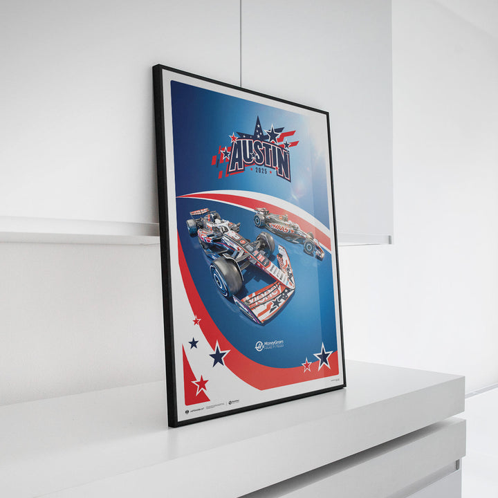 MoneyGram Haas F1® Team | Austin 2025 | Automobilist Official Poster
