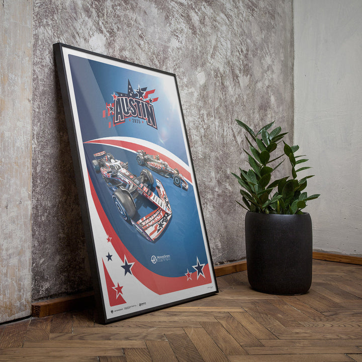 MoneyGram Haas F1® Team | Austin 2025 | Automobilist Official Poster