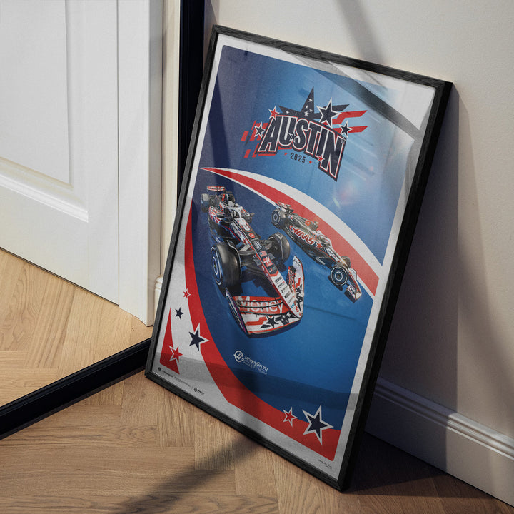 MoneyGram Haas F1® Team | Austin 2025 | Automobilist Official Poster