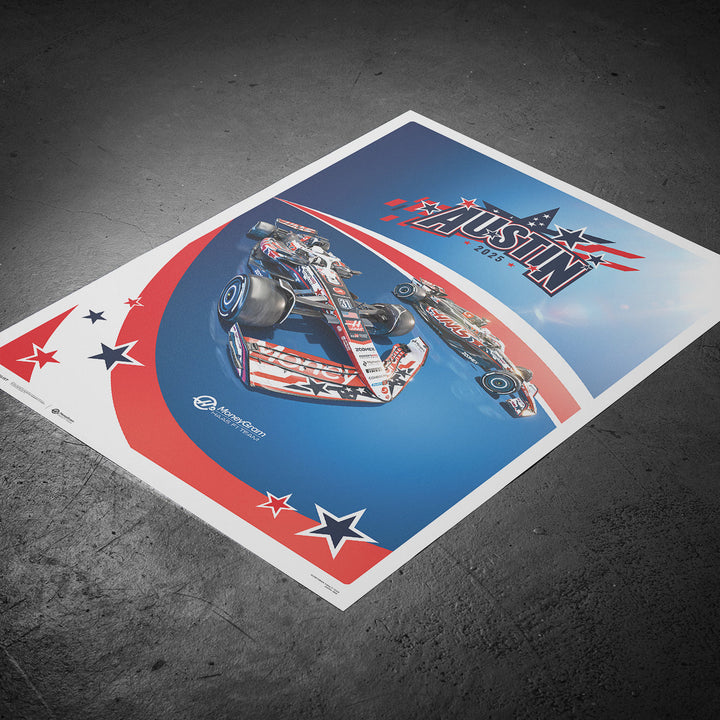 MoneyGram Haas F1® Team | Austin 2025 | Automobilist Official Poster