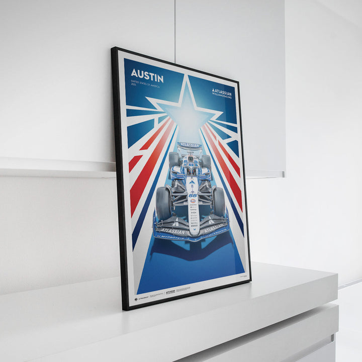 Atlassian Williams Racing | FORMULA 1 UNITED STATES GRAND PRIX 2025 | Automobilist Official Poster