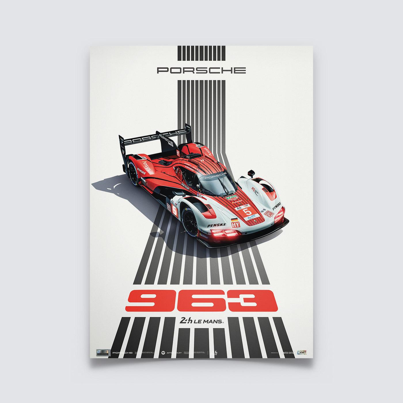 Porsche 963 | 24h of Le Mans 2025 | Official Automobilist Poster