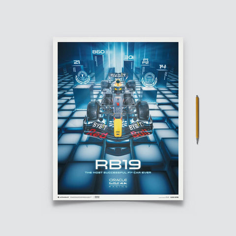 Oracle Red Bull Racing - RB19 - The Most Successful F1 Car Ever - 2023 Automobilist Poster