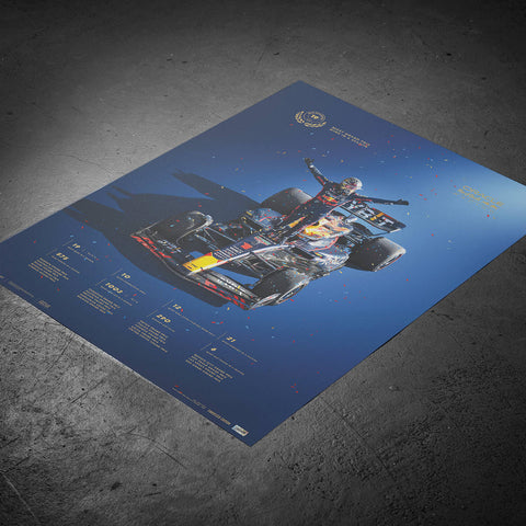 Oracle Red Bull Racing - Max Verstappen - Record-breaking Season - 2023 Collector’s Edition Automobilist Poster