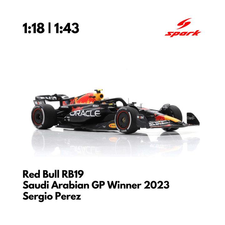 Red Bull Racing RB19 - 2023 F1 Model Car - Sergio Perez Saudi Arabian GP 2023 Winner - Spark Model