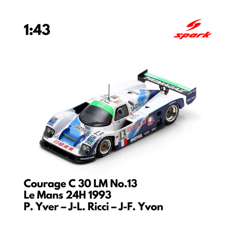Courage C 30 LM No.13 Le Mans 24H 1993 - 1:43 Spark Model Car