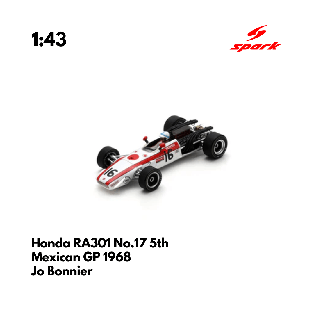 Honda RA301 No.17 5th Mexican GP 1968 - 1:43 Spark Model Car