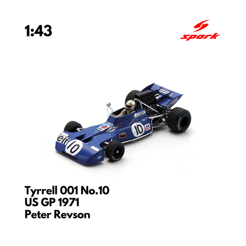 Tyrrell 001 No.10 US GP 1971 - 1:43 Spark Heritage Model Car (Copy)