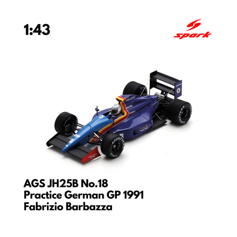 AGS JH25B No.18 Practice German GP 1991 - 1:43 Spark Heritage Model Car