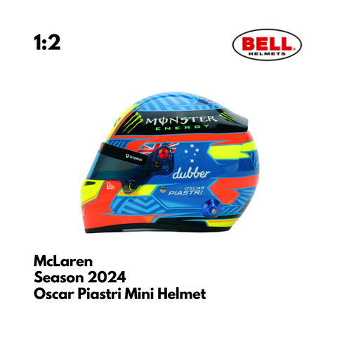 Oscar Piastri 2024 McLaren F1 - BELL 1:2 Mini Model Helmet