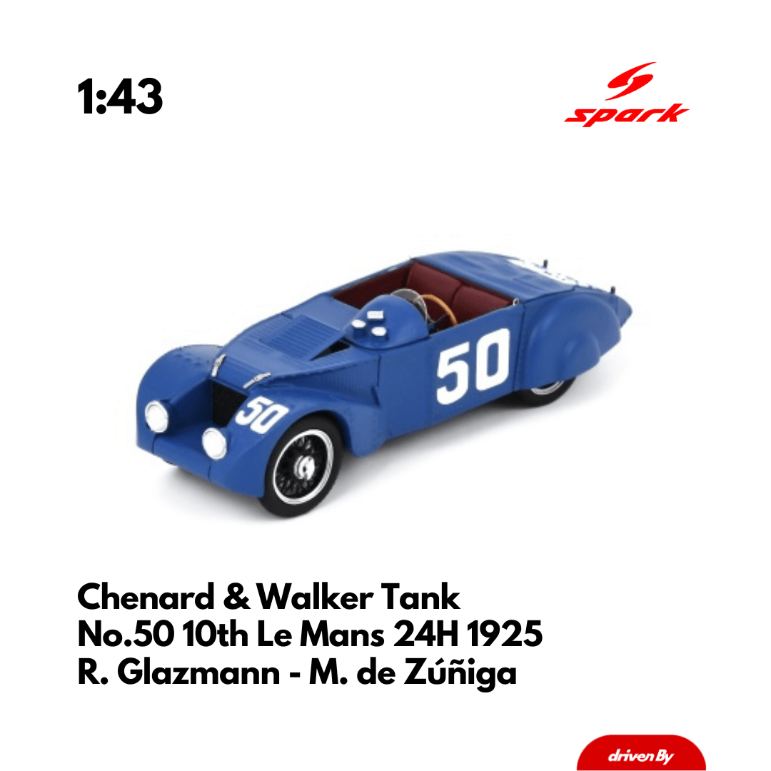 Chenard & Walker Tank No.50 10th Le Mans 24H 1925 - Heritage Spark Model Car